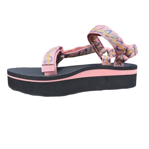 NWT Teva universal flatform sandal in ziggy rose tan - Picture 2 of 11